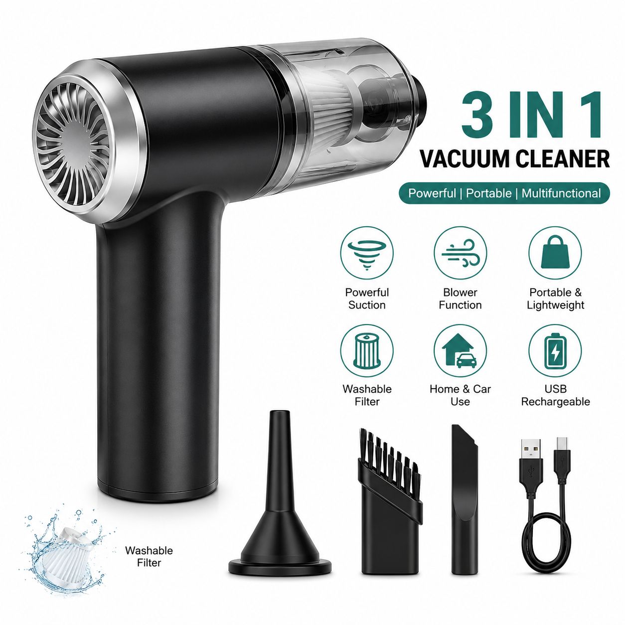 Portable Mini Vacuum Cleaner