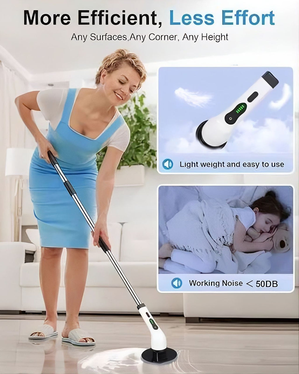 Electric Spin Scrubber Cleaning Brush (9 in 1)
