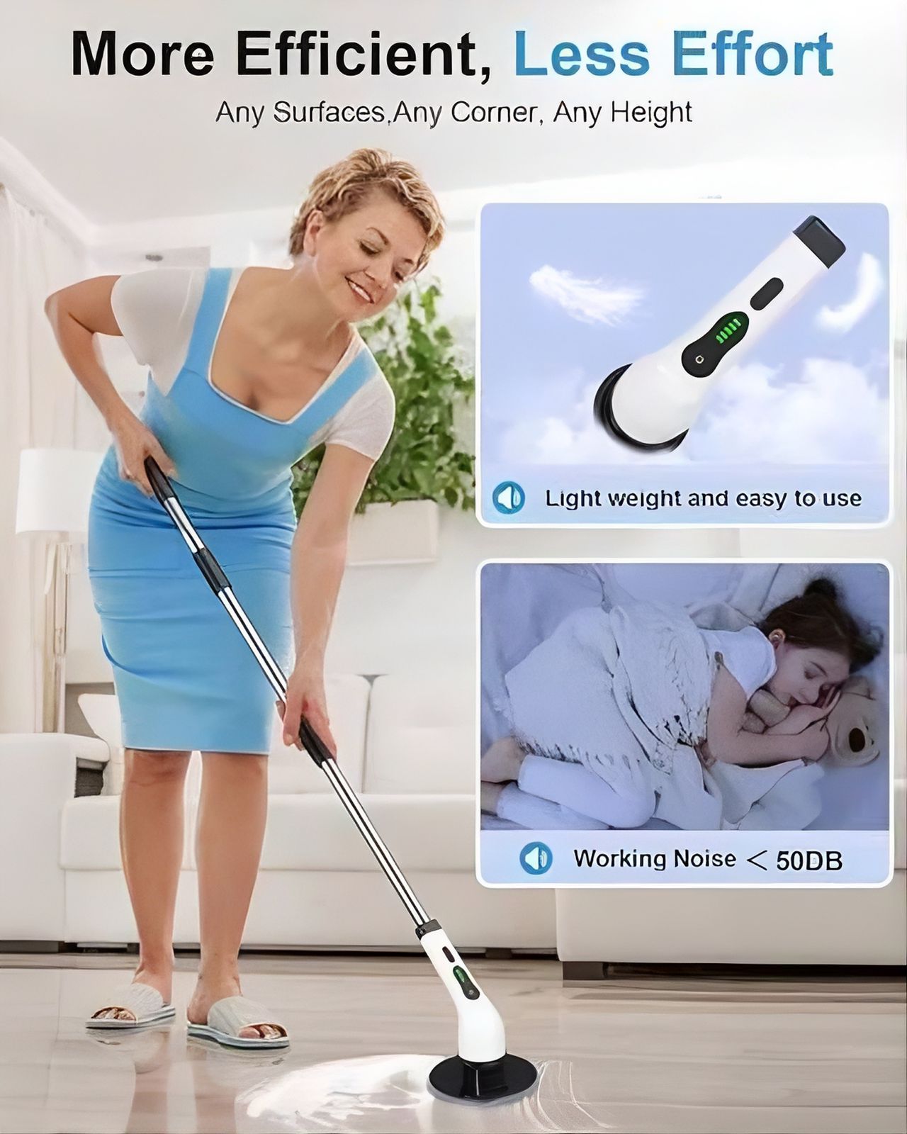 Electric Spin Scrubber Cleaning Brush (9 in 1)