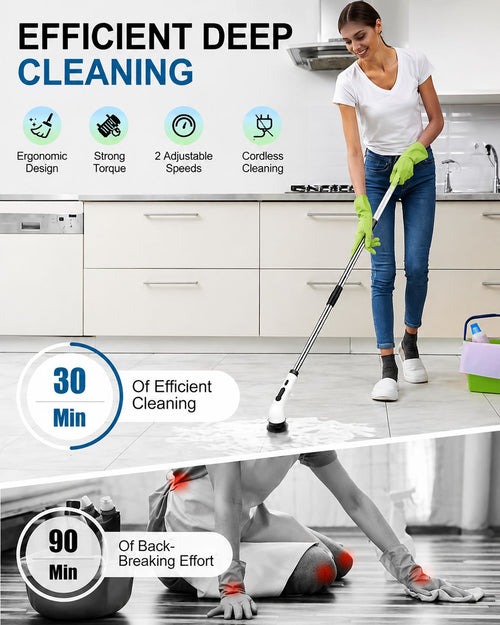 Electric Spin Scrubber Cleaning Brush (9 in 1)